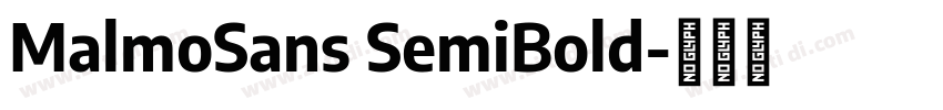 MalmoSans SemiBold字体转换